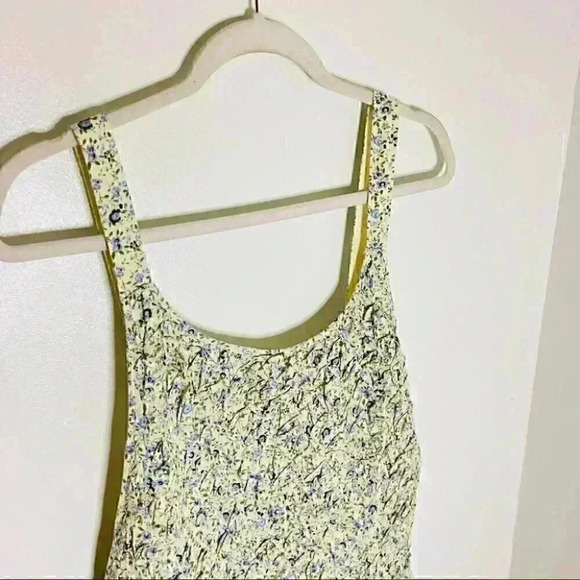 NEW Free People Petunia Mini Dress Tea Combo Floral Bohemian Cottagecore Prairie - Picture 4 of 8